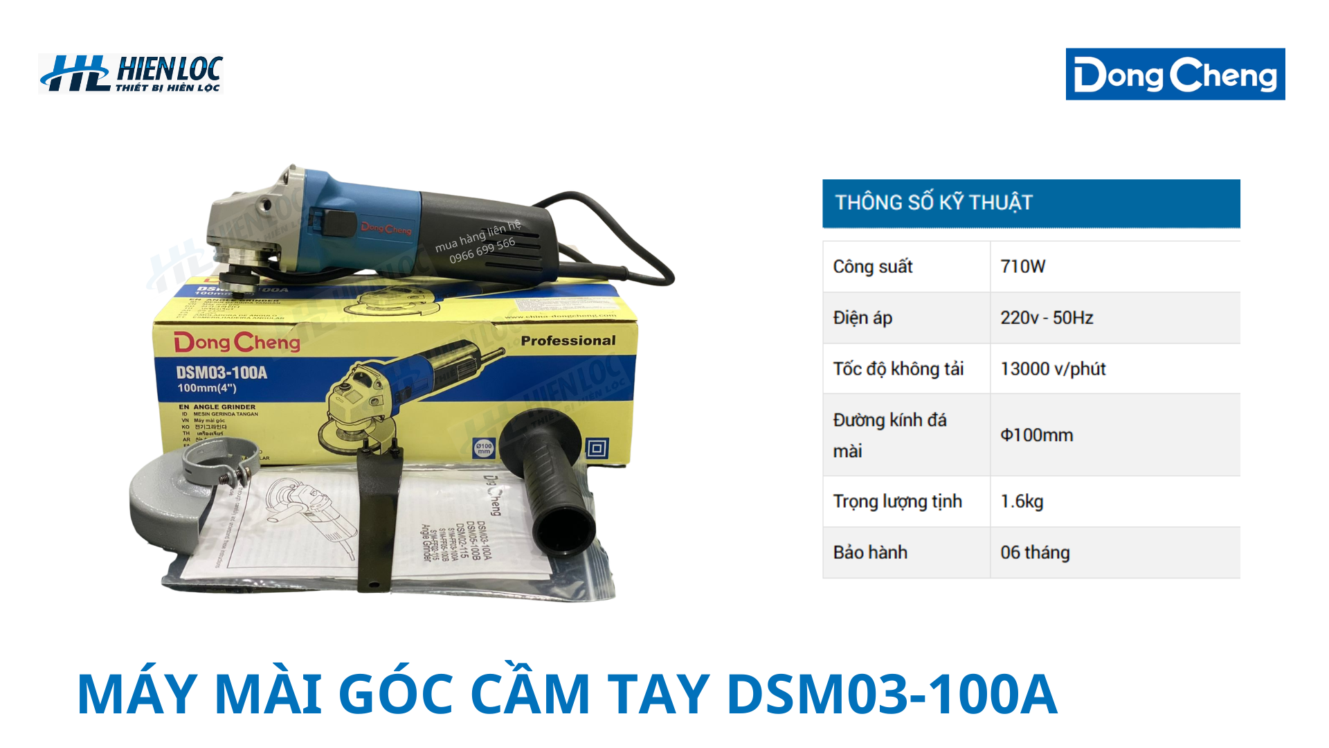 Máy mài góc Dongcheng DSM03-100A