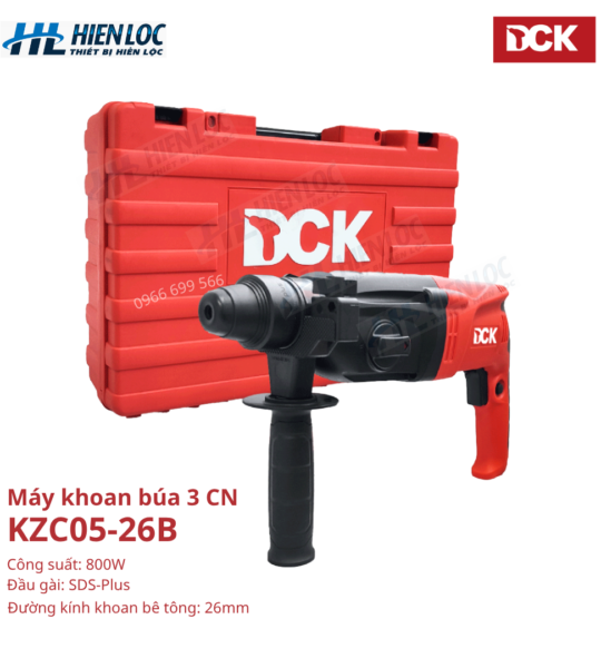 Máy khoan búa 3 chức năng 800W 26mm KZC05-26B – DCK